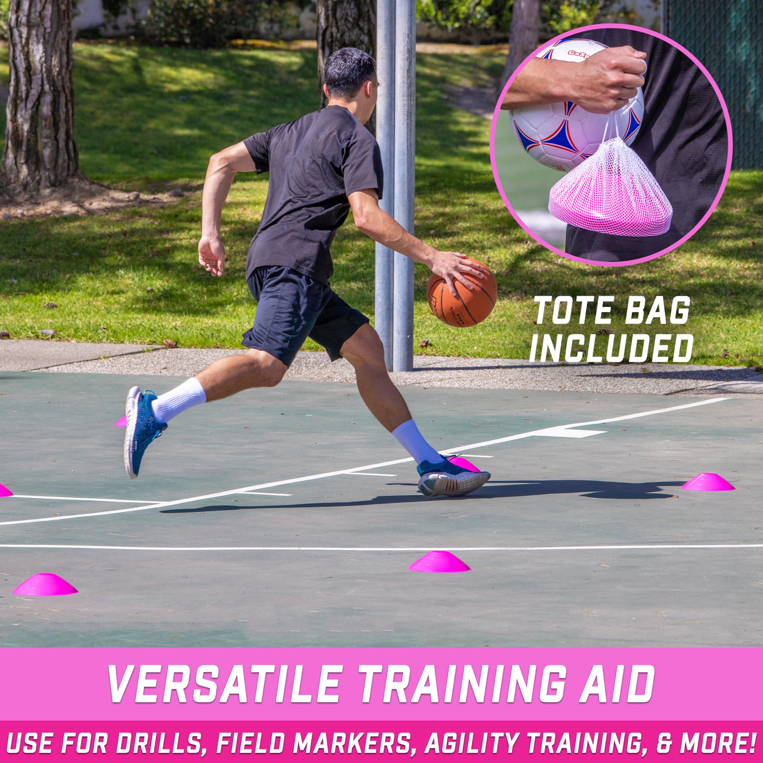 Snapklik.com : GoSports Premium Sports Cones For Agility Training And ...