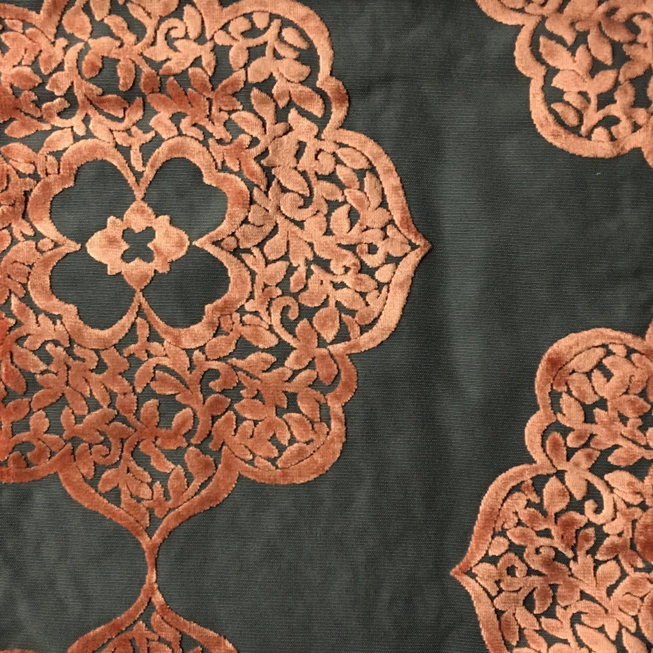 Mayfair - Designer Burnout Velvet Drapery & Upholstery Fabric by The Yard -Each Quantity=1yard