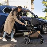 Evenflo Shyft Intuiti Travel System with Revolve180 LiteMax NXT Rotational Infant Car Seat - Black Shale
