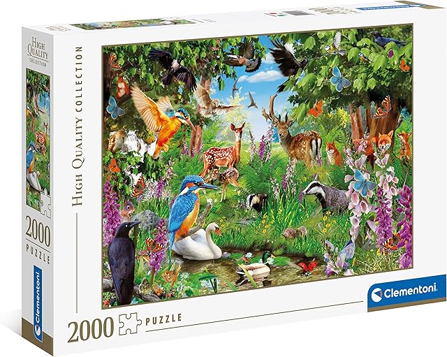 Clementoni 32566, Fantastic Forest Collection - 2000 Pieces Puzzle for Adults and Children, Ages 10 Years Plus