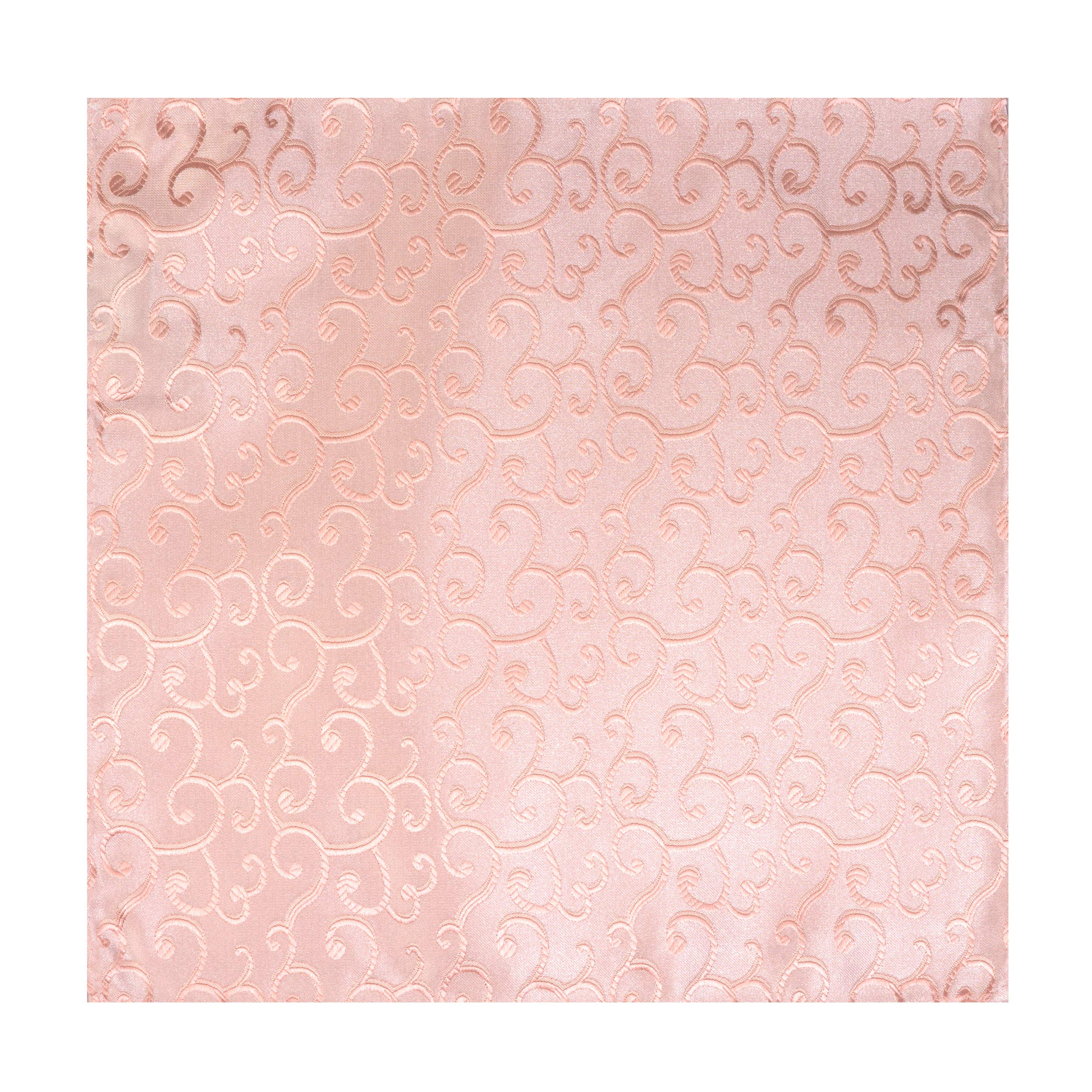 Abel & Burke Men's Peach Royal Swirl Wedding Pocket Square #Ab-Tph1001/2