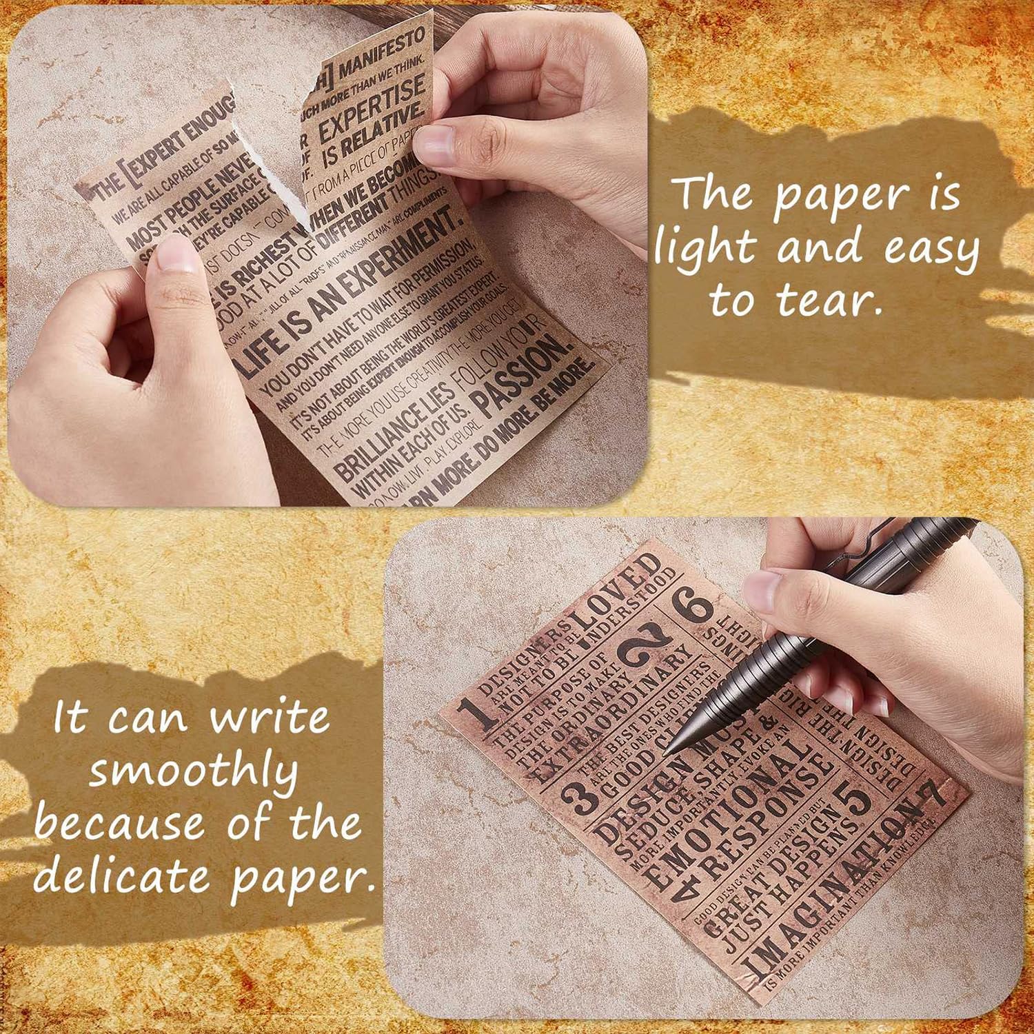 Papier w stylu vintage, do scrapbookingu, 180 arkuszy, estetyczny papier dekoracyjny, artykuły do dziennika retro, zestawy rzemieślnicze do scrapbookingu, planera, dziennika śmieci