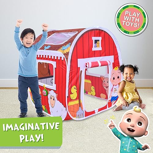 Miniatura 7 de CoComelon - Camión de bomberos musical oficial - Tienda de campaña desplegable para niños pequeños y niños  Llavero musical extraíble reproduce