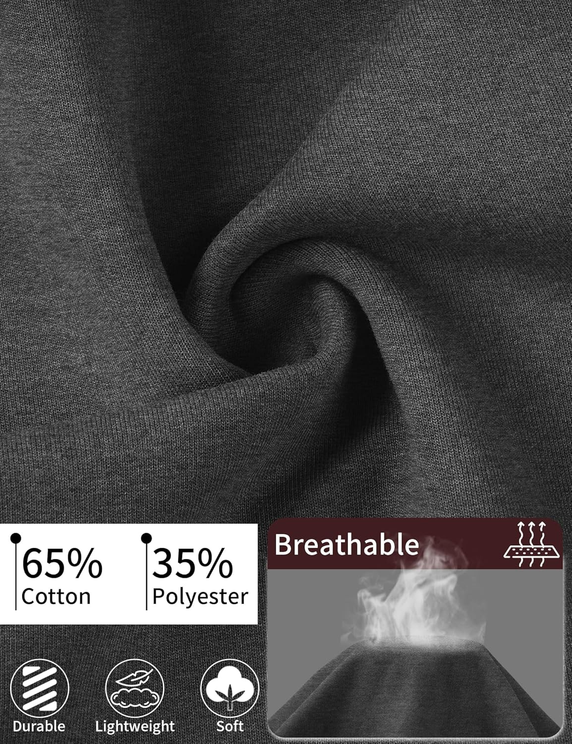 Idtswch 30/32/34/36/38/40 Long Inseam Mens Tall Sweatpants Open Bottom Joggers Athletic Yoga Pants with Pockets - Image 5