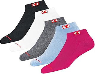 KOPNHAGN Women's Ankle Length Cotton Socks (Pack Of 5) (KP-WBX-50_Multicolour)