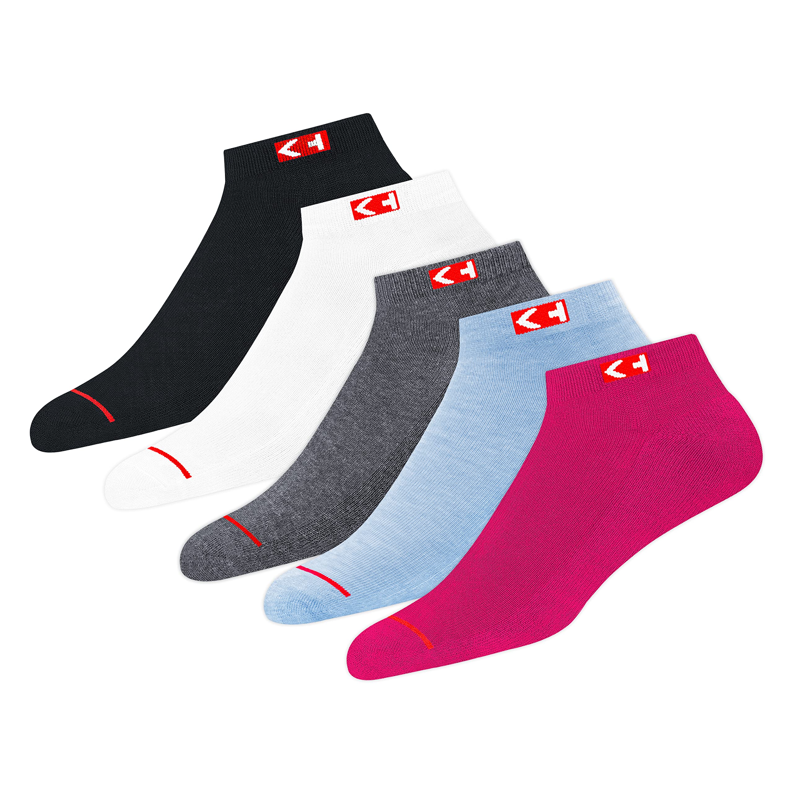 Women's Ankle Length Cotton Socks (Pack Of 5) (KP-WBX-50_Multicolour)-image-26
