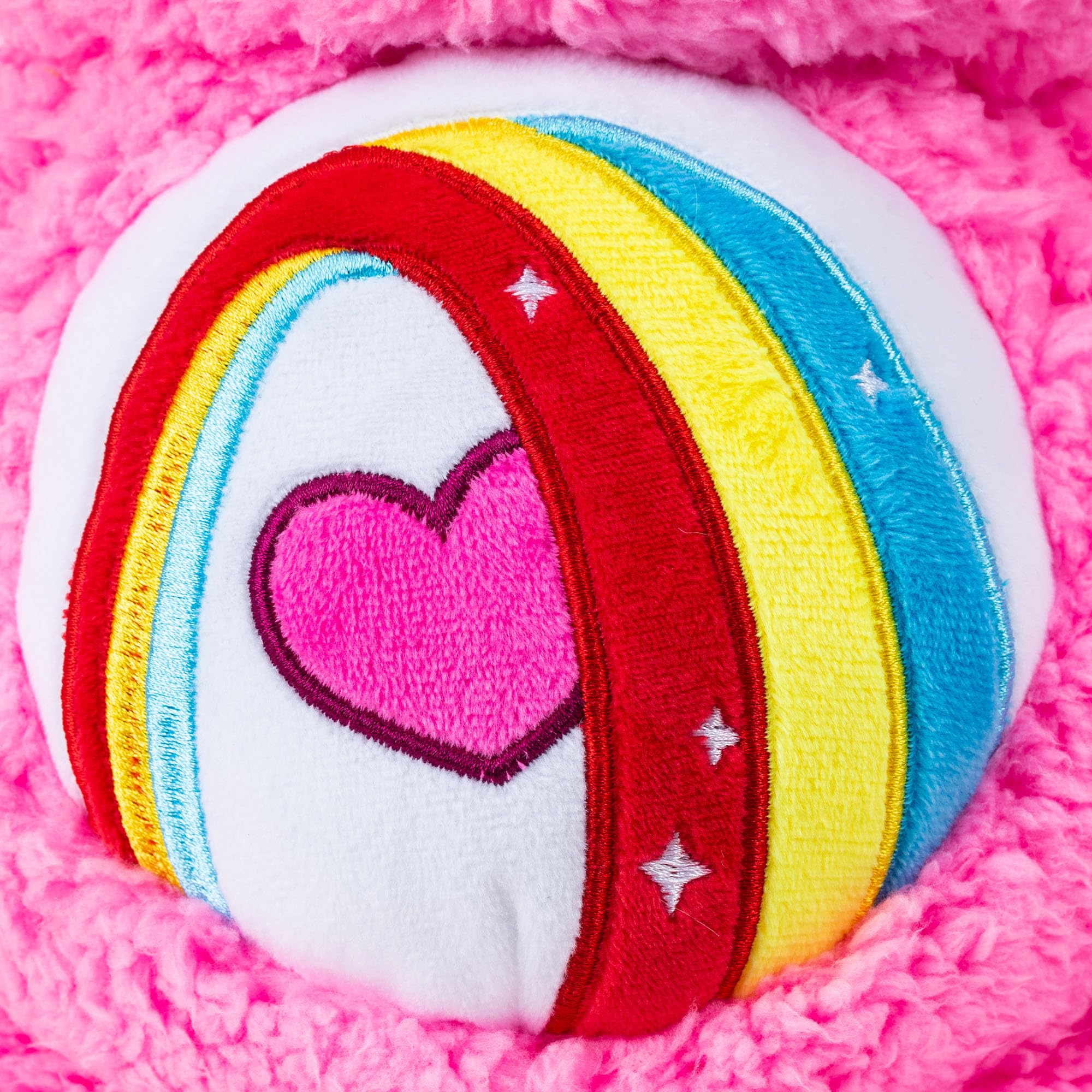 Basic Fun Care Bears 35cm Medium Plush, Cheer Bear Cosy Collection, Super Soft Eco-Friendly Toy with Belly Badge - Image 4