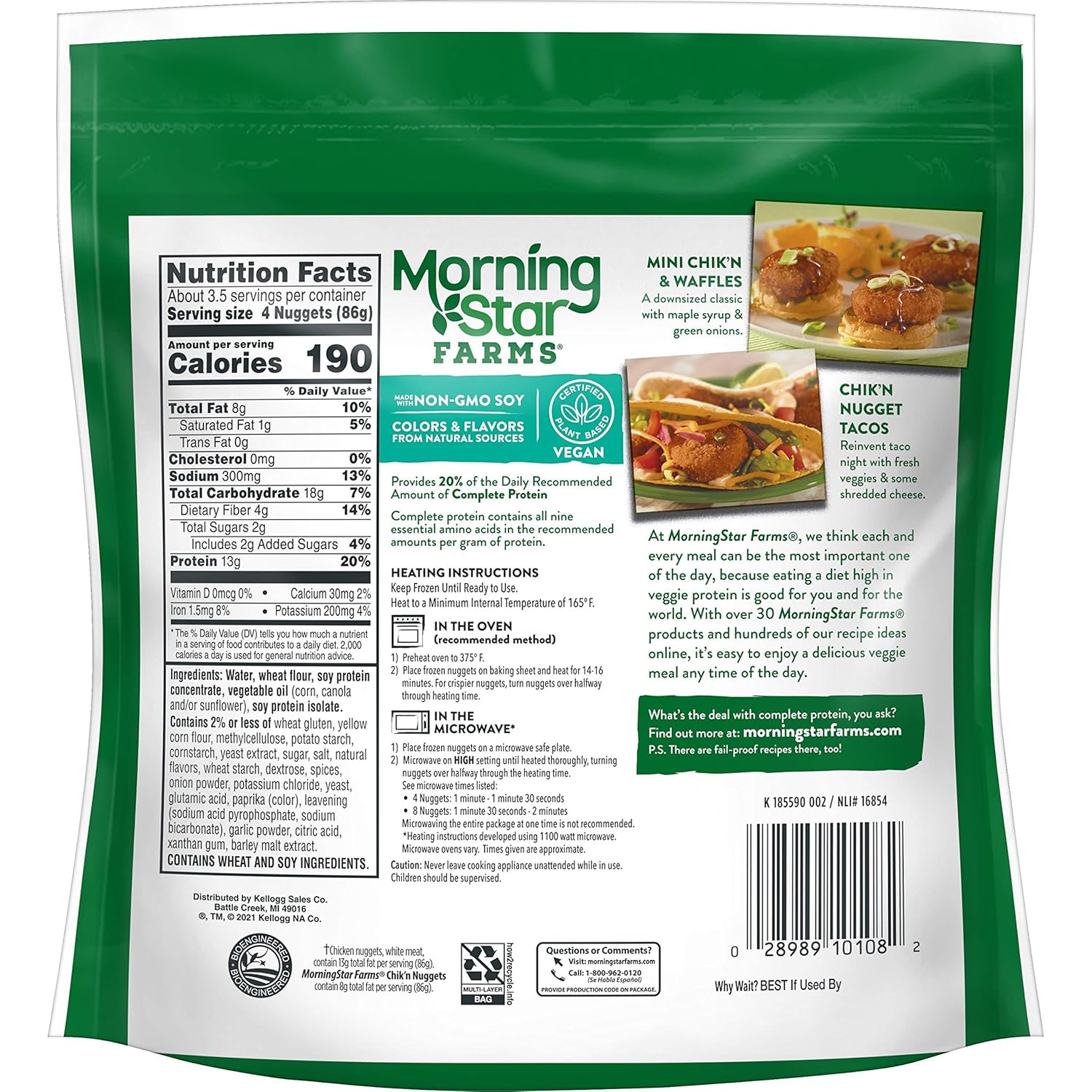 Buy MorningStar Farms Meatless Chicken Nuggets, Plant Based Protein