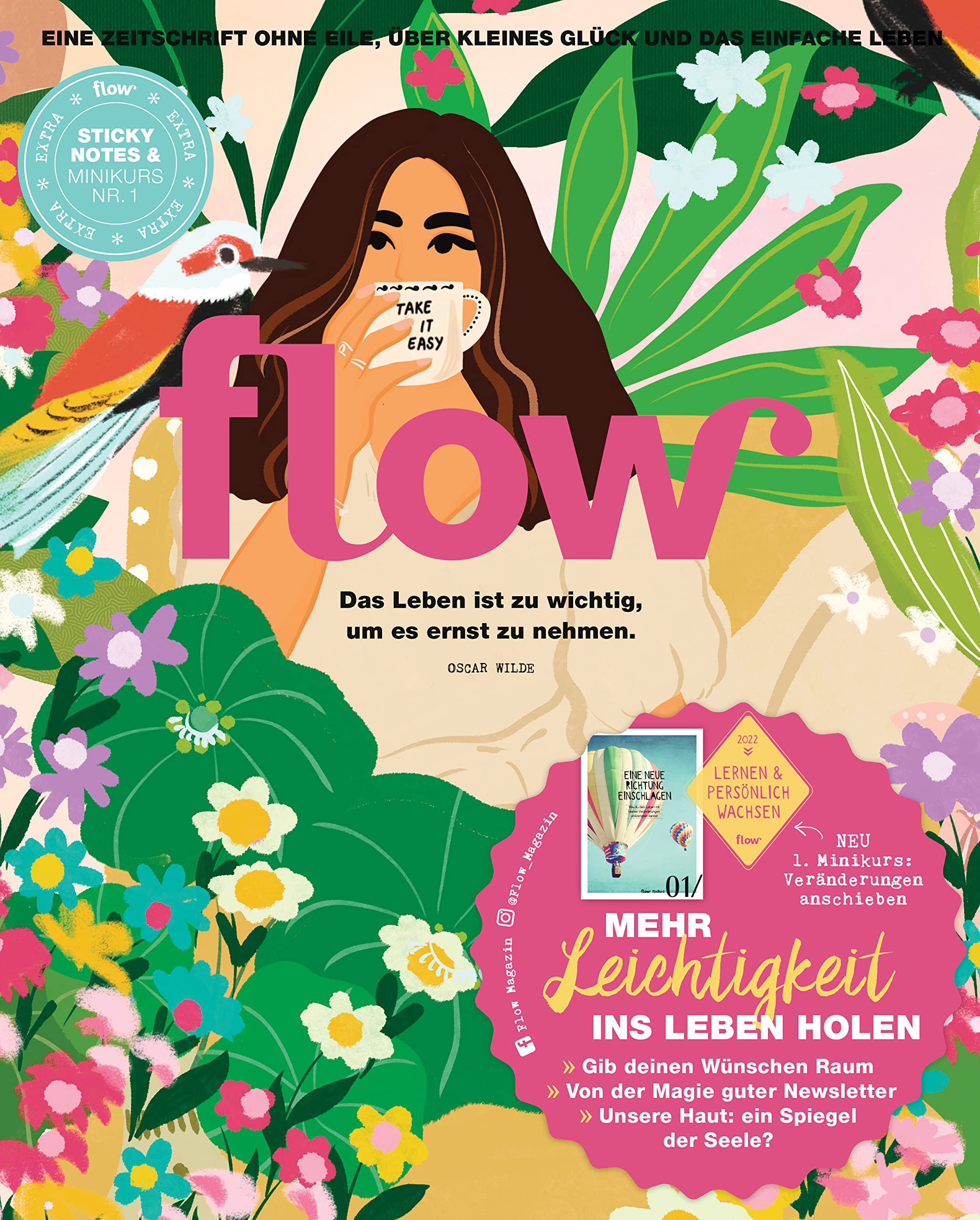 Flow Nummer 64 (2/2022): Eine Zeitschrift ohne Eile, über kleines Glück und das einfache Leben Perfect Paperback – 8 Mar. 2022