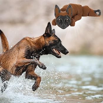 3D Printed Belgian Malinois Dog Keychain - 3D Printed Articulating