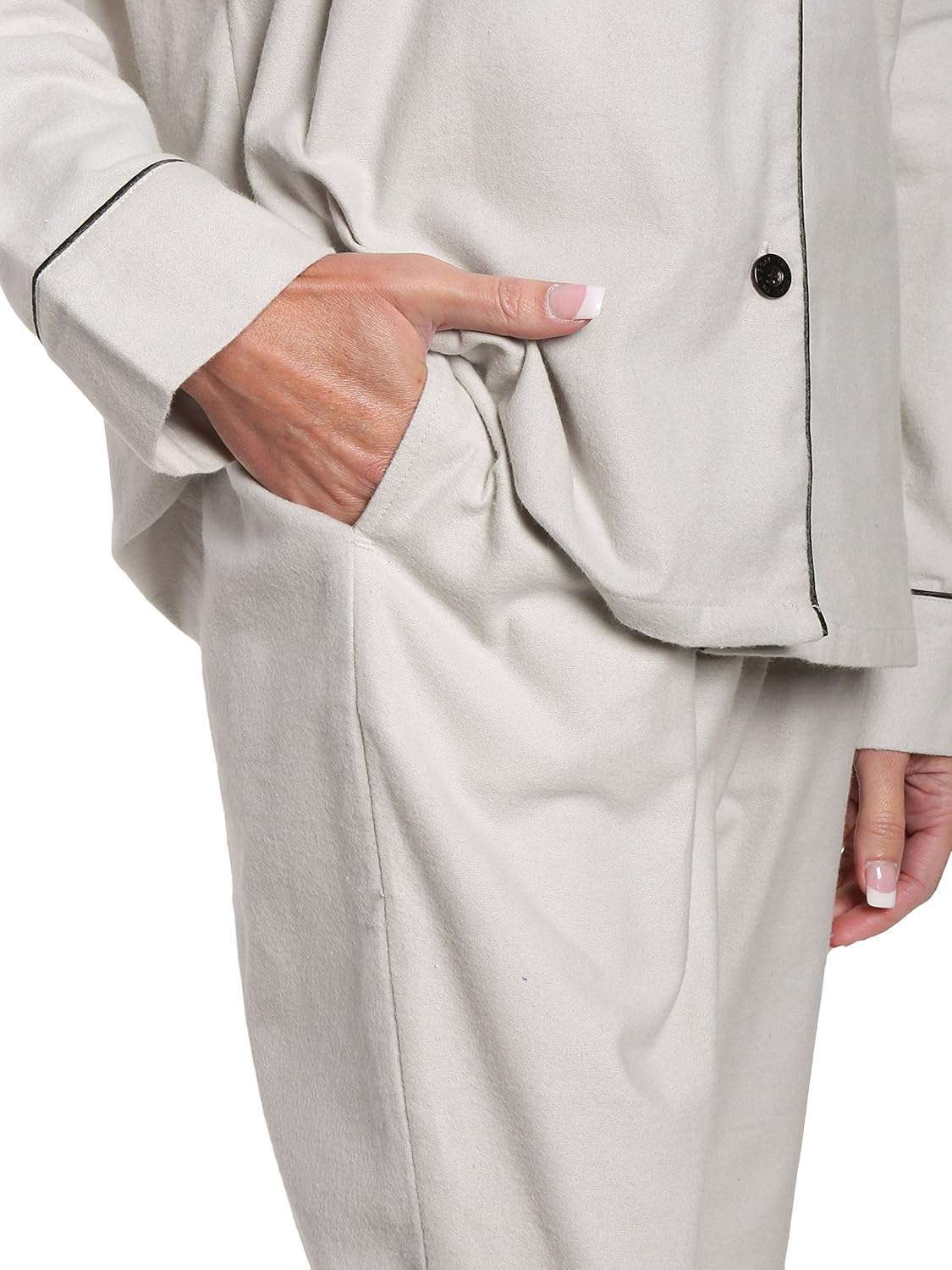 Twin Boat Womens 100% Cotton Flannel Pajama Sleepwear Set - Image 4