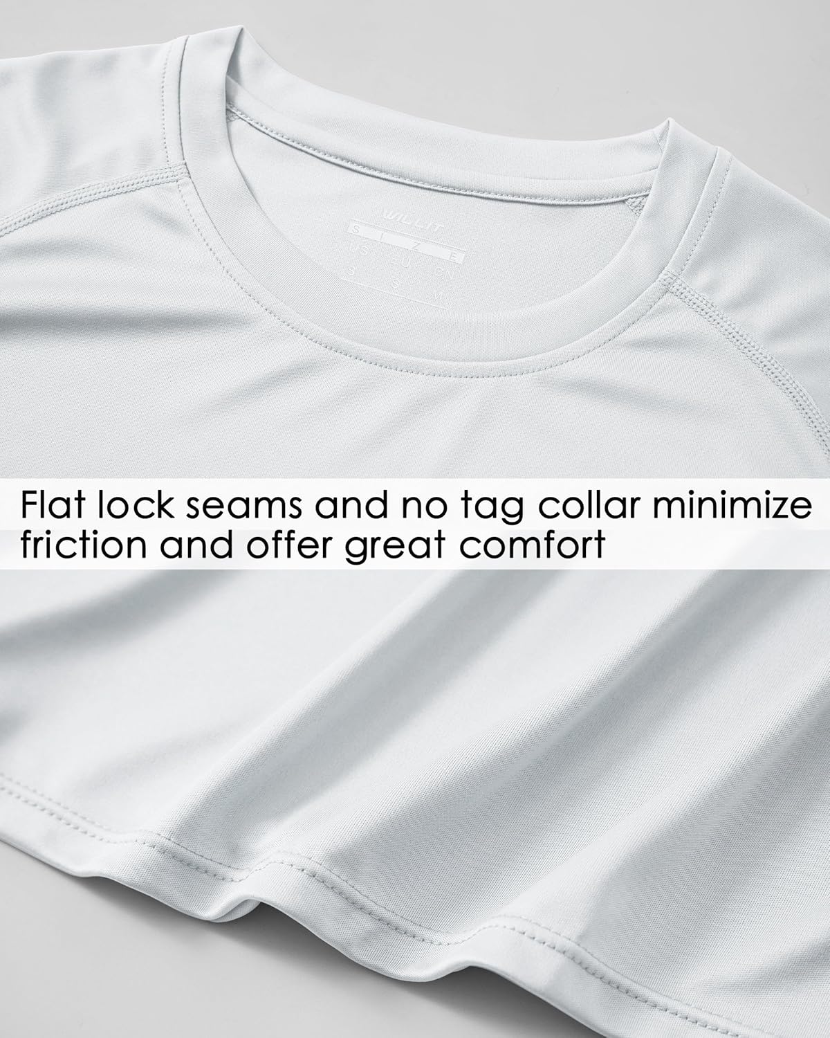 Willit Men's Rashguard Swim Shirt Short Sleeve UPF 50+ Sun Protection SPF Quick Dry Water Shirt - Image 6