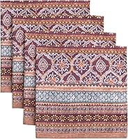 Vista 169 de Maison d' Hermine Servilletas de tela 100% algodón peinado de alta calidad, decorativas, lavables, juego de 4 servilletas para el hogar, cocina