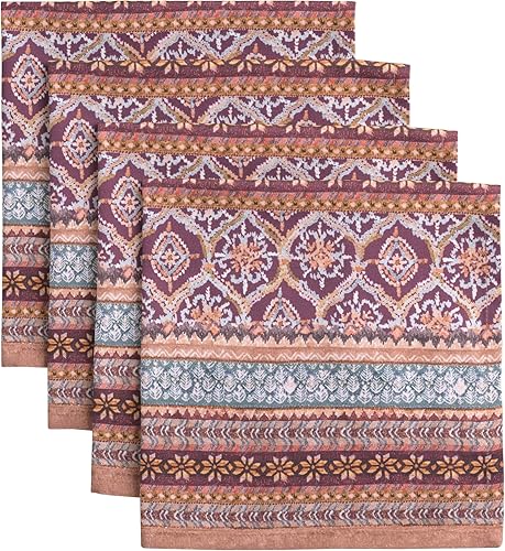 Miniatura 170 de Maison d' Hermine Juego de 4 servilletas de tela 100% algodón reutilizables para uso diario, servilletas cuadradas lavables para cenas, fiestas