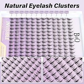B&Q Fairy Lash Clusters Invisible Band False Eyelashes Clusters Natural Cluster Eyelash Extensions Comfortable Individual Lashes Extension DIY Soft Eyelash ClustersFairy-10mm