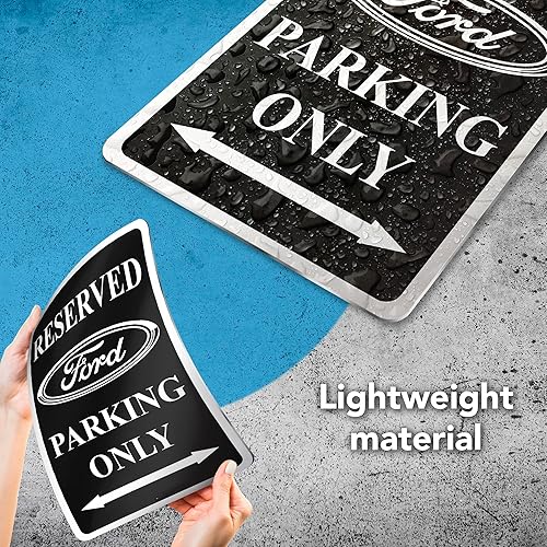Miniatura 3 de Letrero de estacionamiento solo para decoración Ford, letreros de aluminio para garaje de 8 x 12 pulgadas