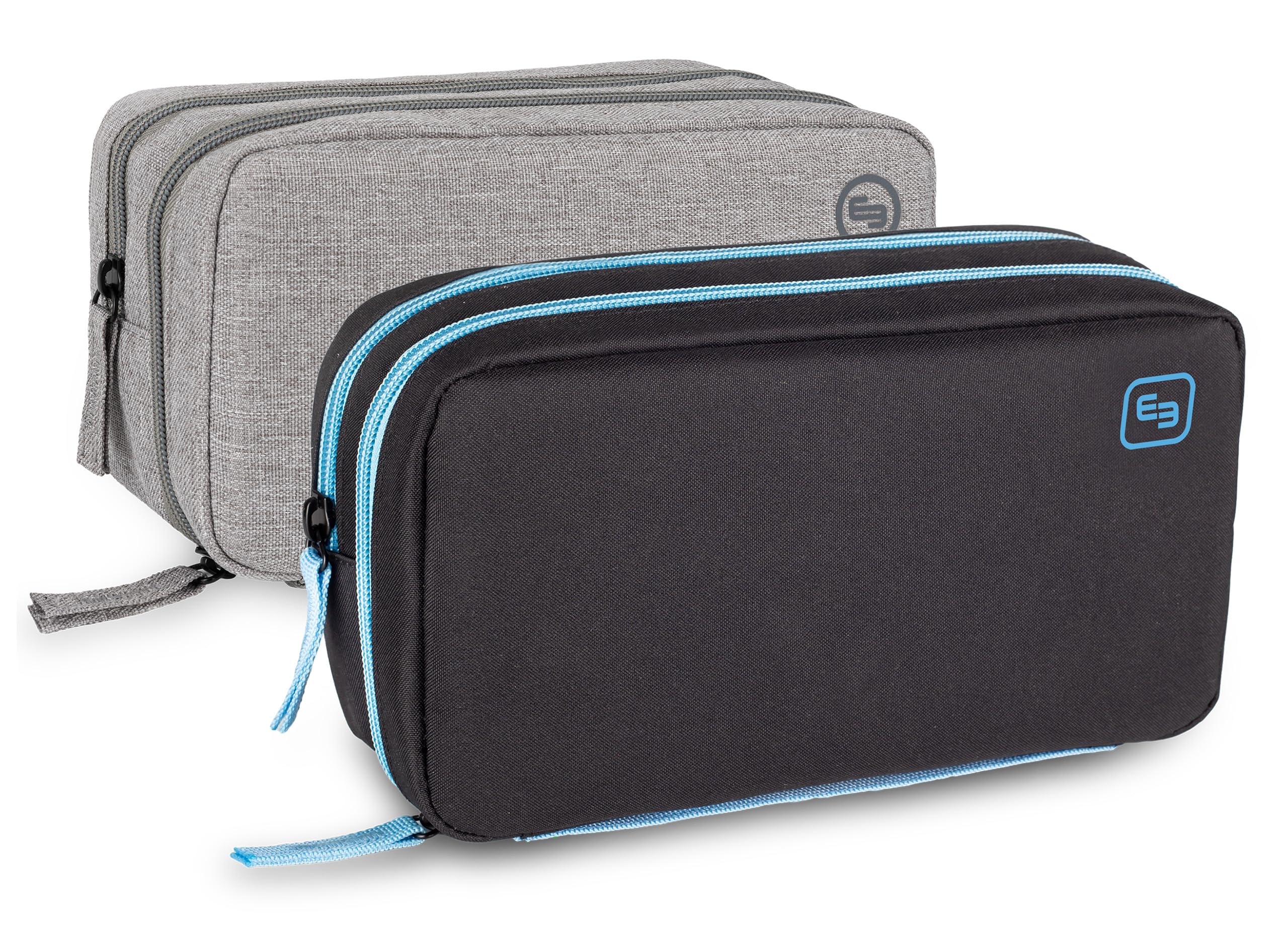 ELITE BAGS - DIABETIC'S XL torba dla cukrzyków | różne warianty kolorystyczne | dużo miejsca do przechowywania | do codziennego użytku | termoizolacyjna | pasek na rękę, czarny i niebieski #, 22 x 12