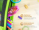 Bostitch Office Pencil Sharpener, Manual, Twist-n-Sharp with Shavings Tray, Kids, Boys, Girls, Colored Pencils, 3-Pack, Blue, Orange, Pink – view 7