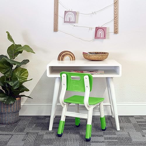 Miniatura 24 de ECR4Kids Silla ajustable para aula, asientos flexibles, color azul, paquete de 2 Azul,Verde (Grassy