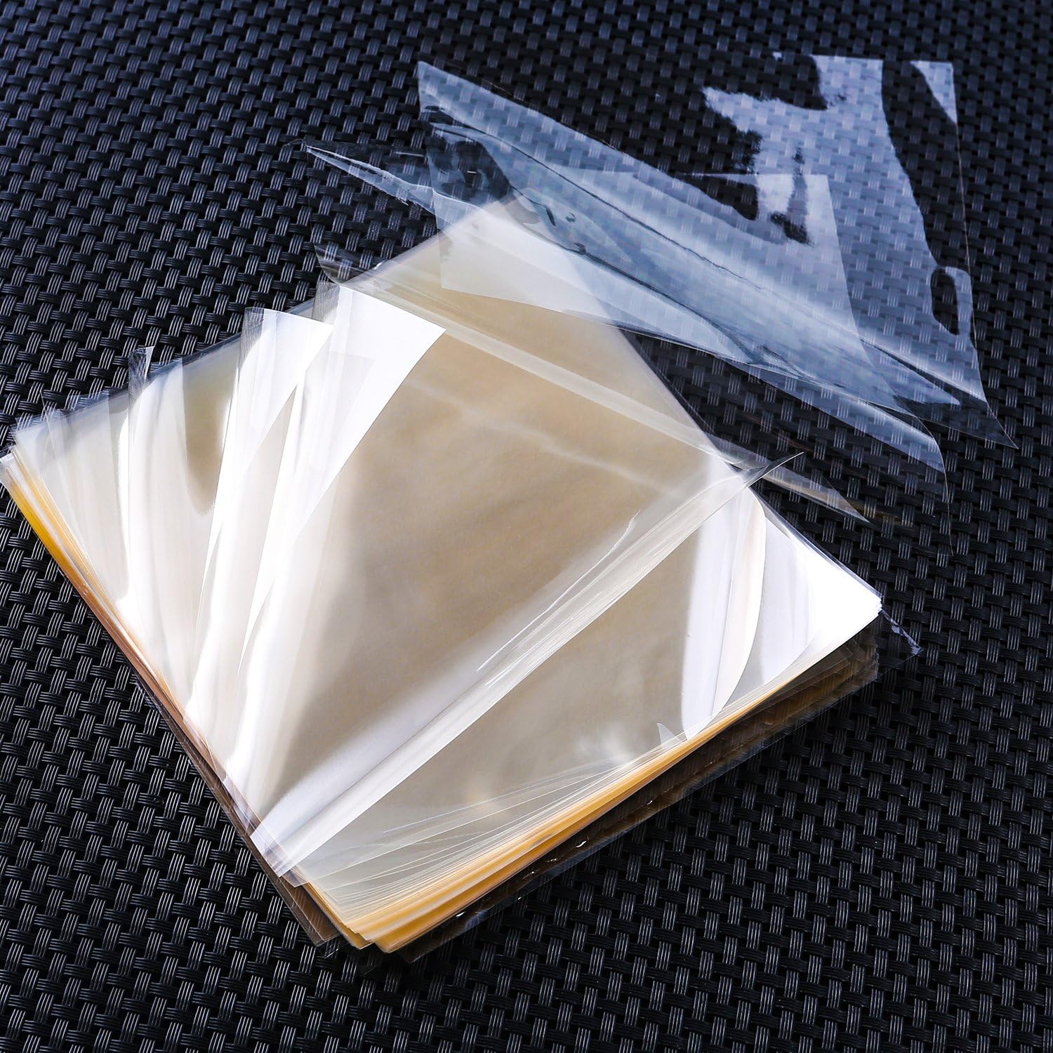 Resinta 300 Sheets Caramel Candy Wrappers Clear Non-stick Candy Cellophane Wrappers for Soft Cadies and Caramels, 5 Inch by 5 Inch (300)