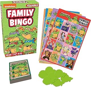AQUARIUS Teenage Mutant Ninja Turtles Bingo Game - Fun Family Party Game for Kids, Teens and Adults - Entertaining Family ...