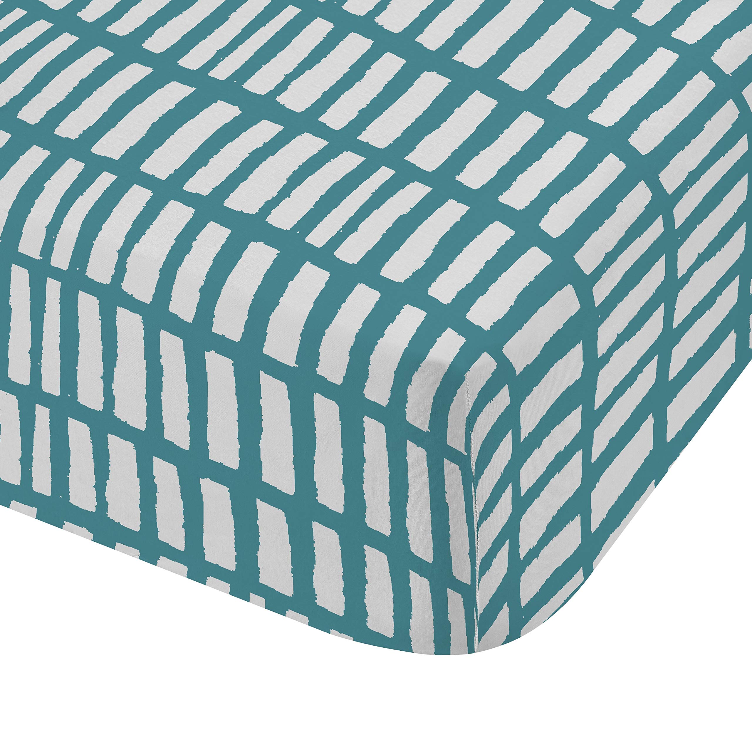 Drap housse 180x200 Larsson Geo Teal parure idéale pour rénover votre chambre