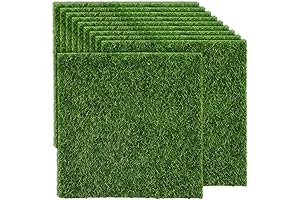 Shindel 10 PCS Fairy Artificial Grass, 6" x 6" Miniature Fake Garden...