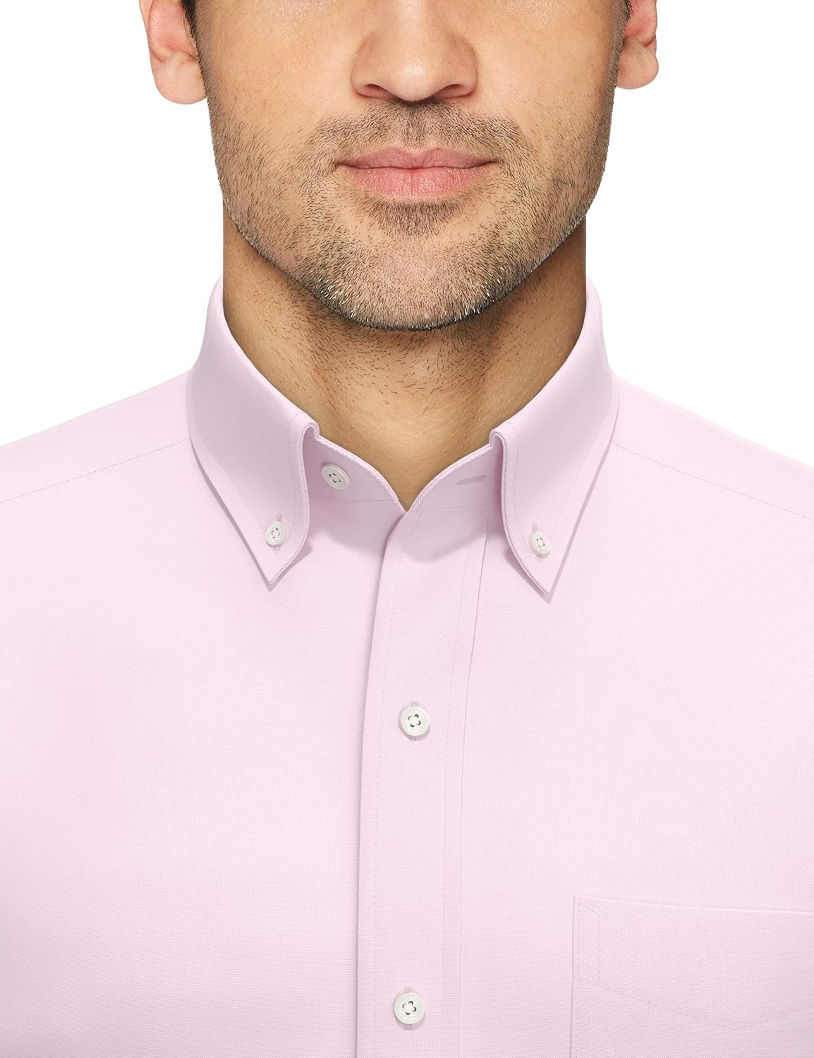 Buttoned Down Men's Tailored-Fit Button-Collar Pinpoint Non-Iron Dress Shirt
