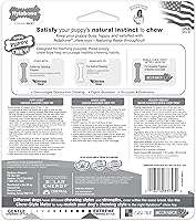 Vista 11 de Nylabone Nuevo Kit de iniciación para cachorros, juguetes masticables y golosinas naturales para masticar para cachorros, juguetes para la dentición