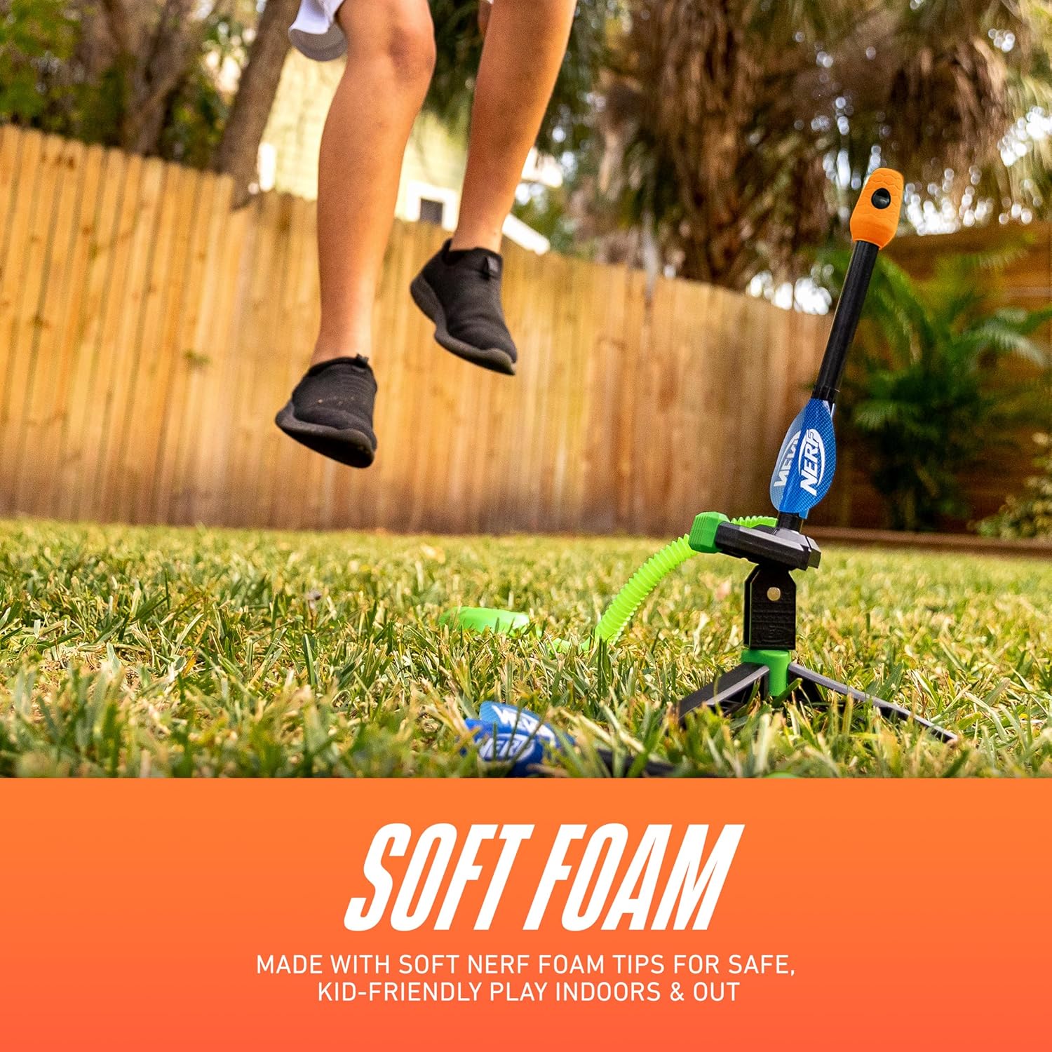 Nerf Soft Tip Foam Arrows + Jump Rockets - Universal Replacement Rip Rockets + Kids Arrows - Child Safe Launcher Toys - Whistles When Launched - 3 Pack