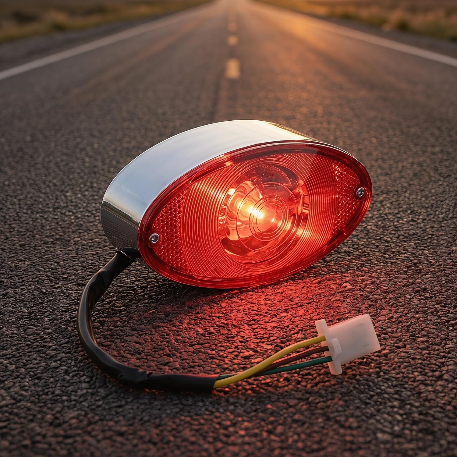UKCOCO 2pcs Motorbike Tail Light: Motorcycle Rear Brake Lamp Compatible for Honda Monkey Z50JZ Z 50, DIY Rear Warning Signal for Outdoor Riding