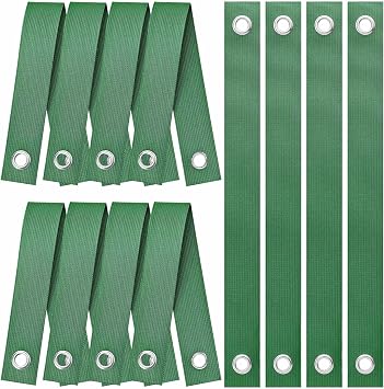 12 PCS Tree Straps for Staking, Tree Support Straps for Newly Planted Sapling, Heavy Duty Stake Strap for Straightening and Hurricane Protection