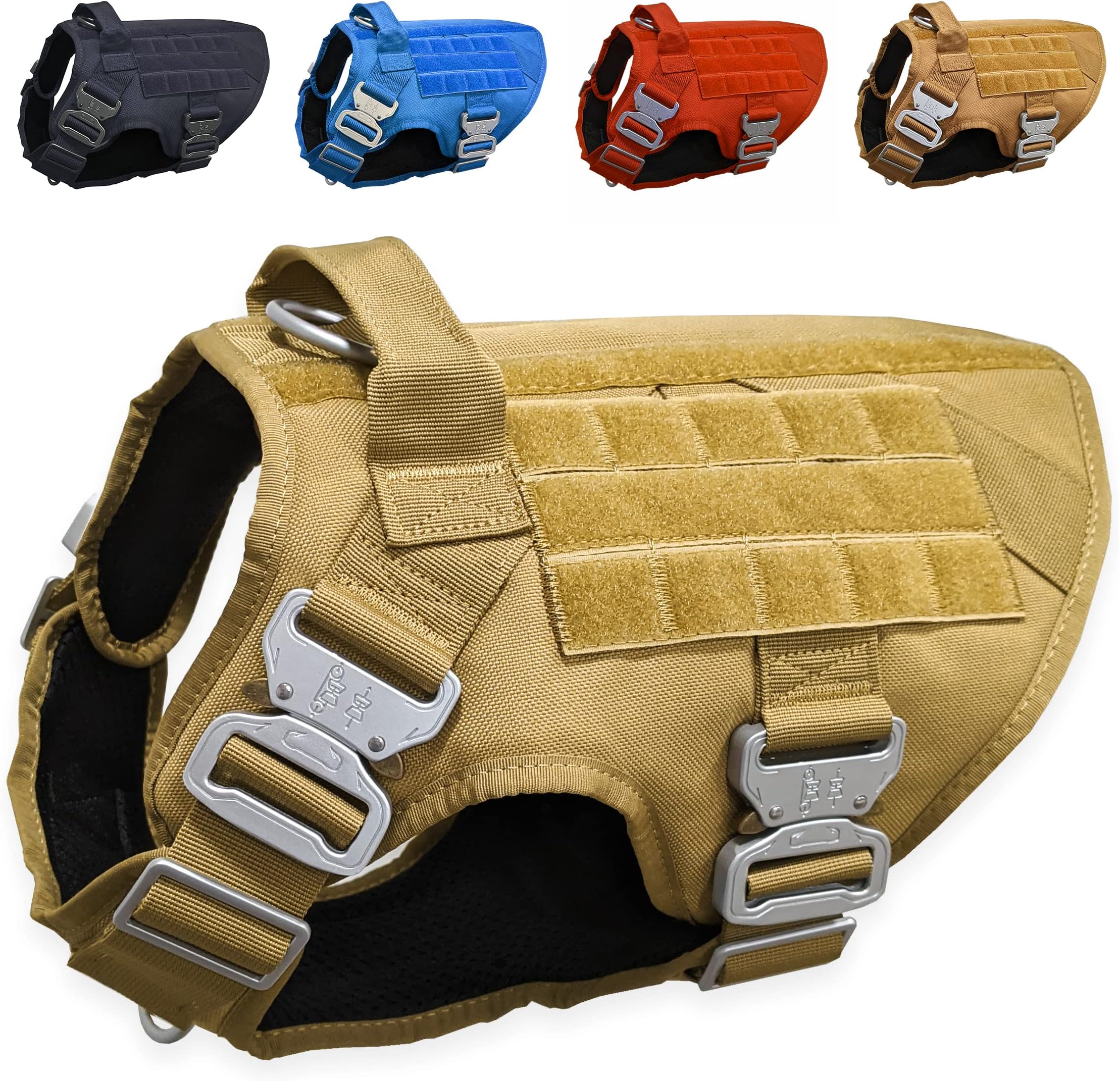 Tactical Dog Harness with Metal Buckle; Military Style Tactical Dog ... - Heavy Duty Dog Harness For Spring Failure