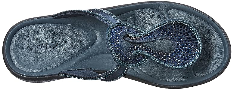 Clarks Women s Wave Glitz Blue Fashion Sandals 5.5 UK India 39 EU Amazon.in Fashion