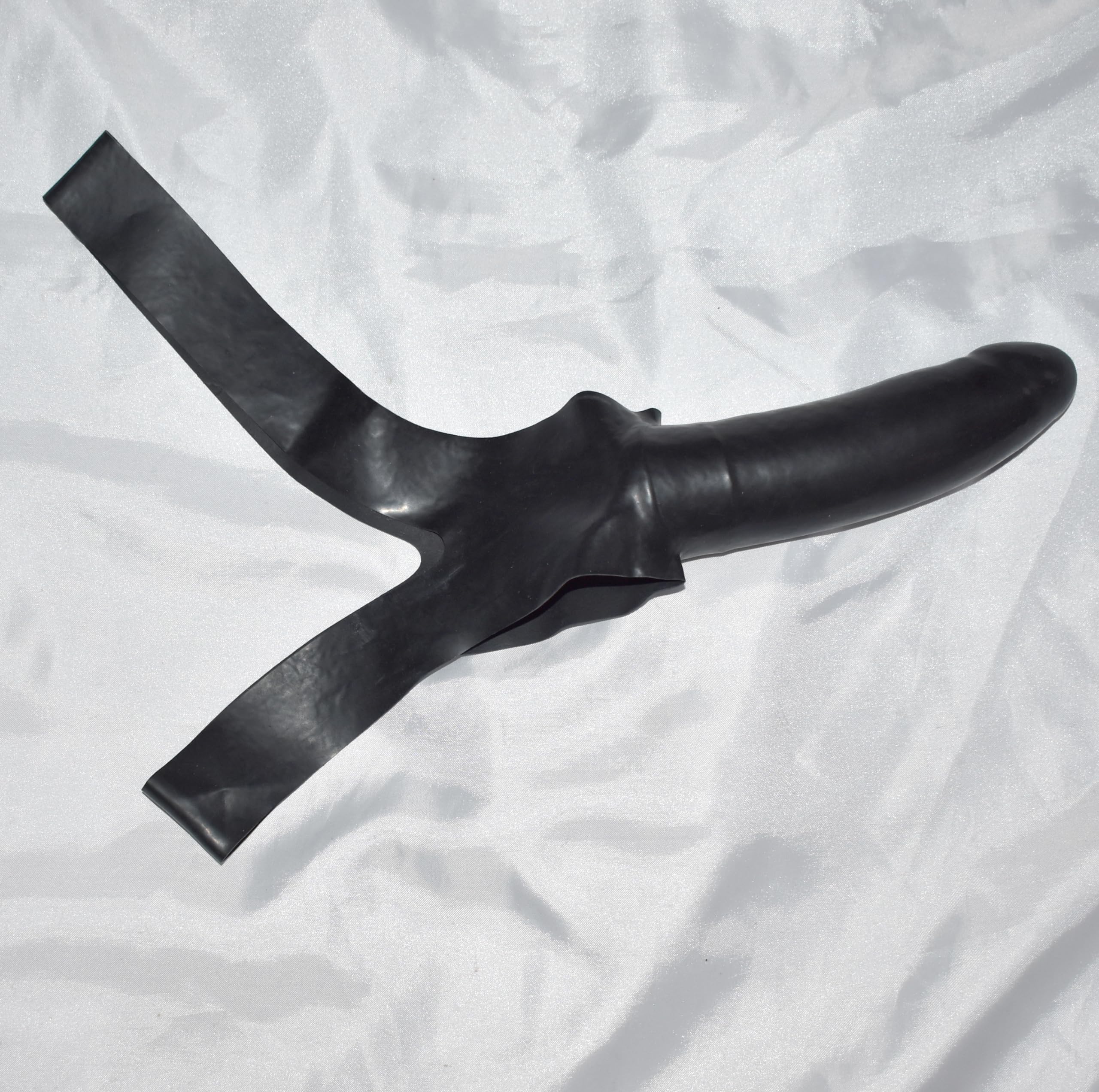 Mordaza BDSM de Látex con Dildo, Dildo Mordaza & Consolador Facial, SM Fetiche Bondage Arnés, Mouth Gag & Mordaza Sexo, Juguete Sexual para Parejas