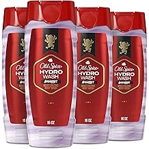 Old Spice Moisturizing Body Wash for Men, Hydro Wash, 2-in-1 Long Lasting Scent &amp; Deep Hydration, 24/7 Shower Fresh, Smoother Swagger Scent, 16 oz (Pack of 4)