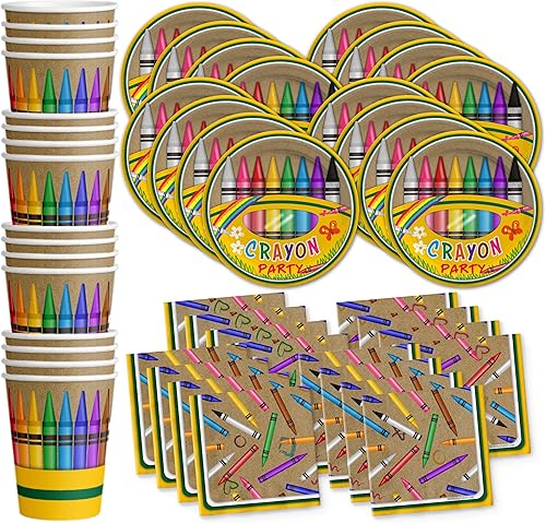 Miniatura 10 de Birthday Galore Suministros para fiestas temáticas de cumpleaños para niños y adultos, juego de vajilla ideal para celebración con platos,