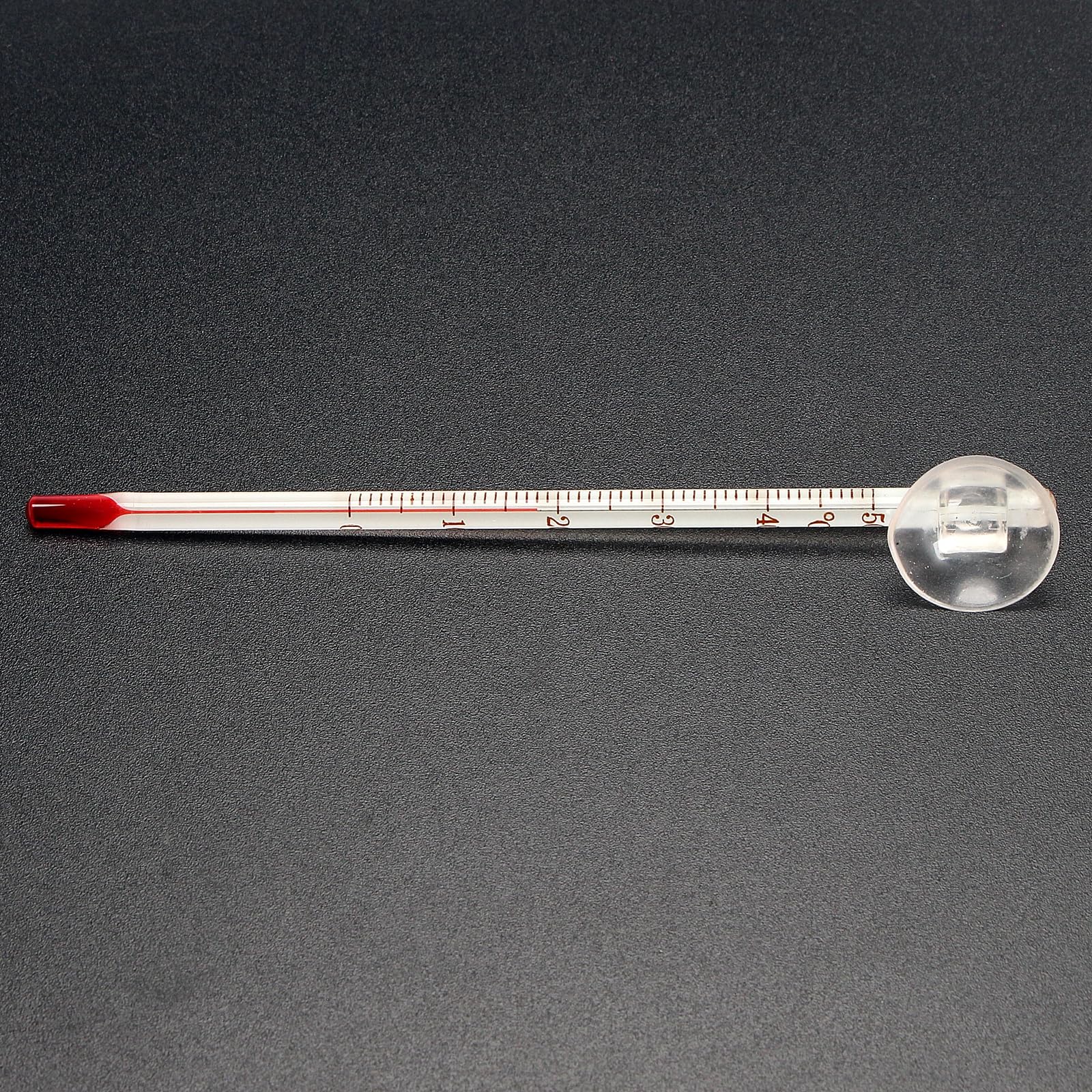 Aquarium Thermometer 0–50 °C Glass Thermometer with Suction Cup Temperature Gauge for Coldwater Tropical Saltwater Marine Aquariums Tank K2aqua