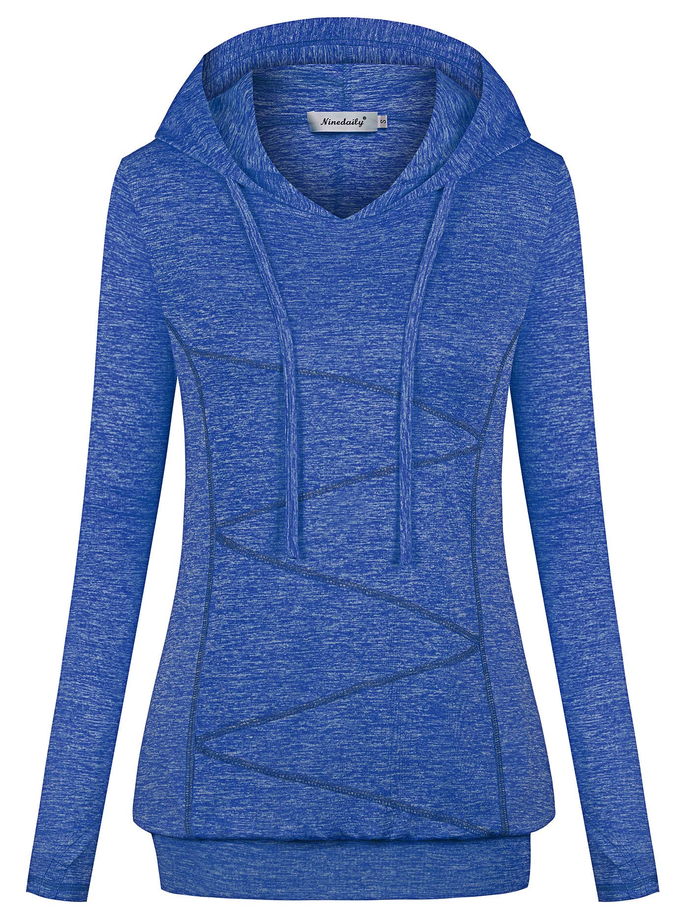 Women's Long Sleeve Hoodies Winter Workout Fitness Tops Exercise Shirt