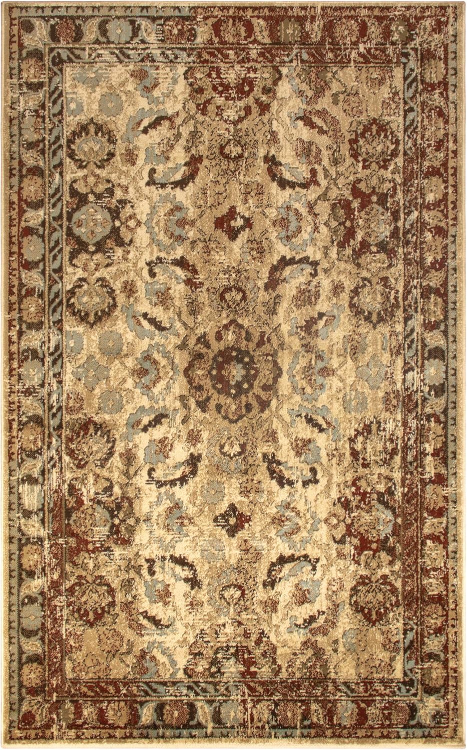 Superior Medallion Bennett Runner Rug, 2' 7" x 8', Cream
