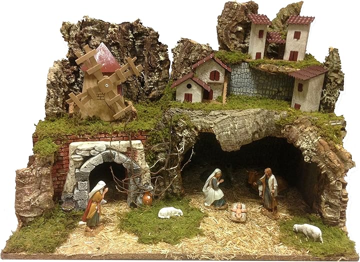 Cascata Per Presepe In Legno Ferrari & Arrighetti - Effetto Acqua Senza Acqua - Foto 3