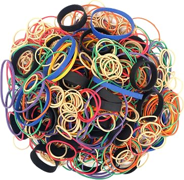Rubber Bands Assorted Sizes Elastic Rubber Bands Office Supplies 0.5lbs | Heavy Duty Wide Thick Strong Elasticity 8 Sizes