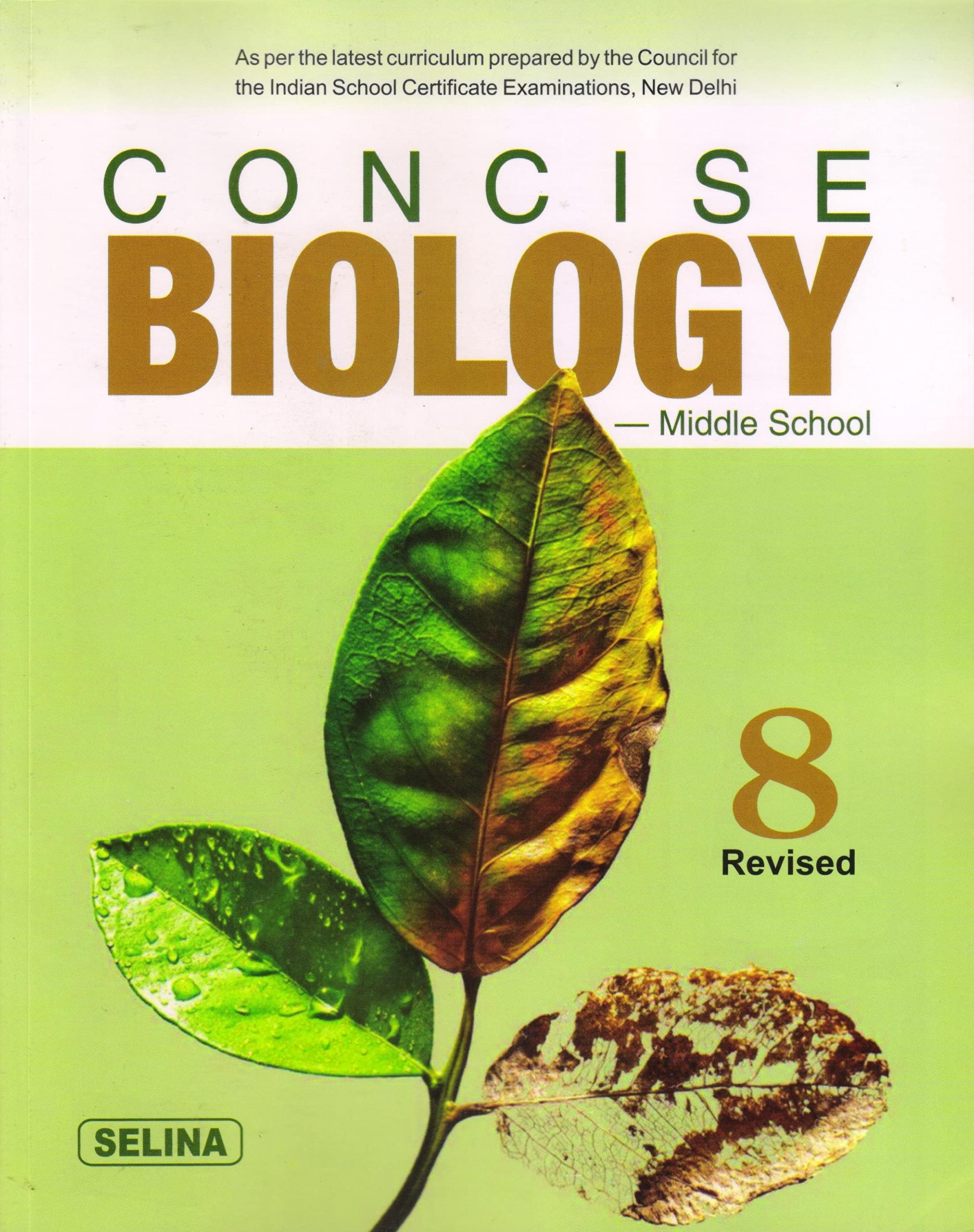 Concise Middle School Biology for Class 8 - Examination 2022-23