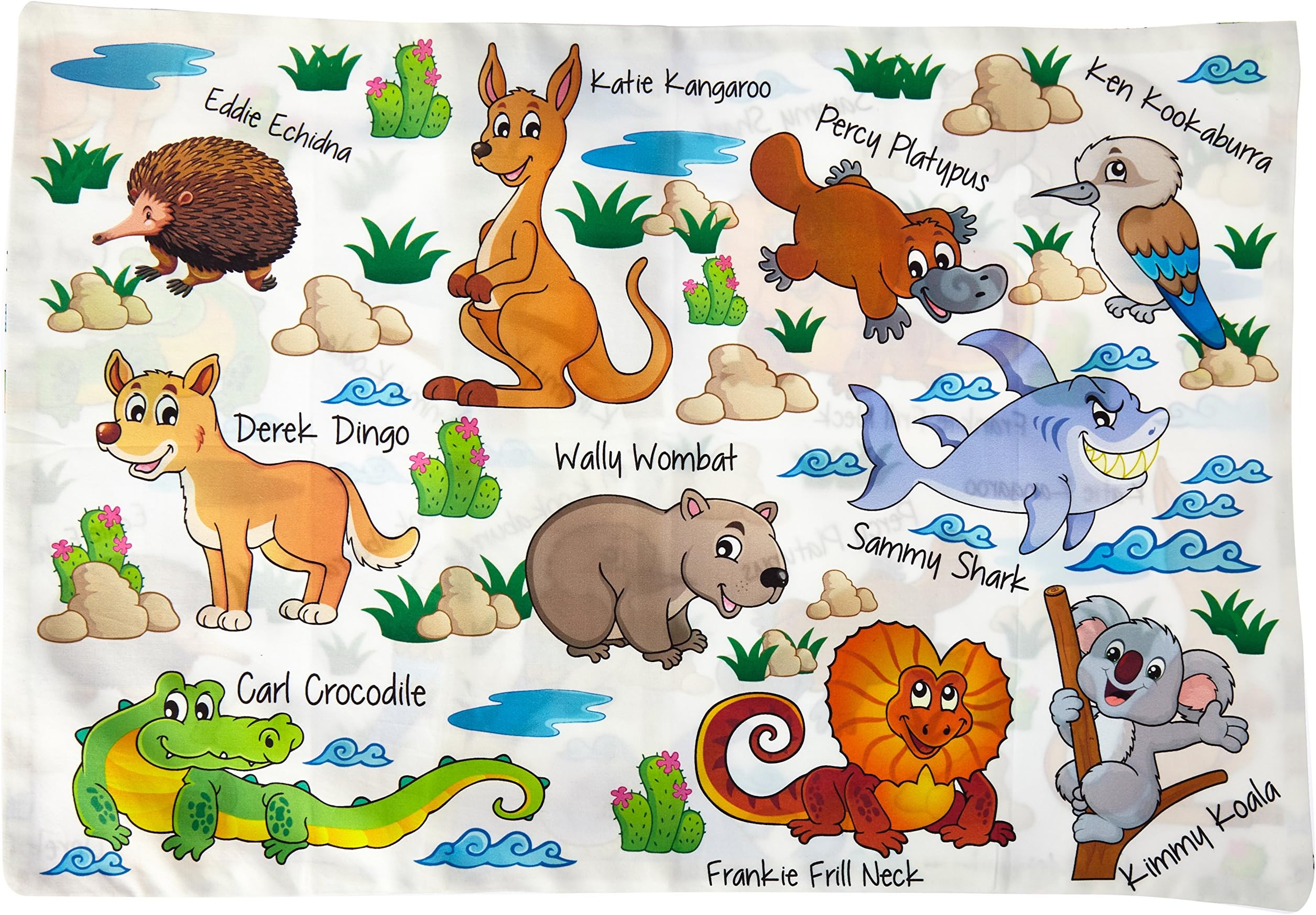 Toddler Pillowcase 100% Cotton Cover 14x20 inch Unisex Design