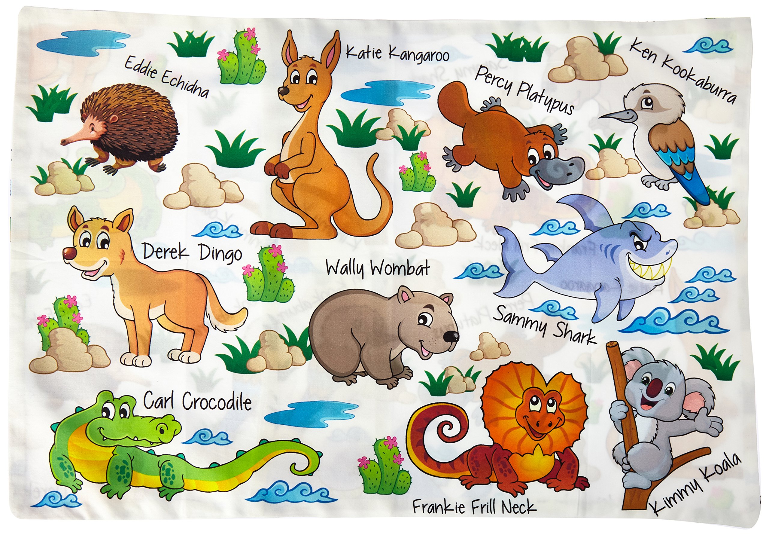 Toddler Pillowcase 100% Cotton Cover 14x20 inch Unisex Design