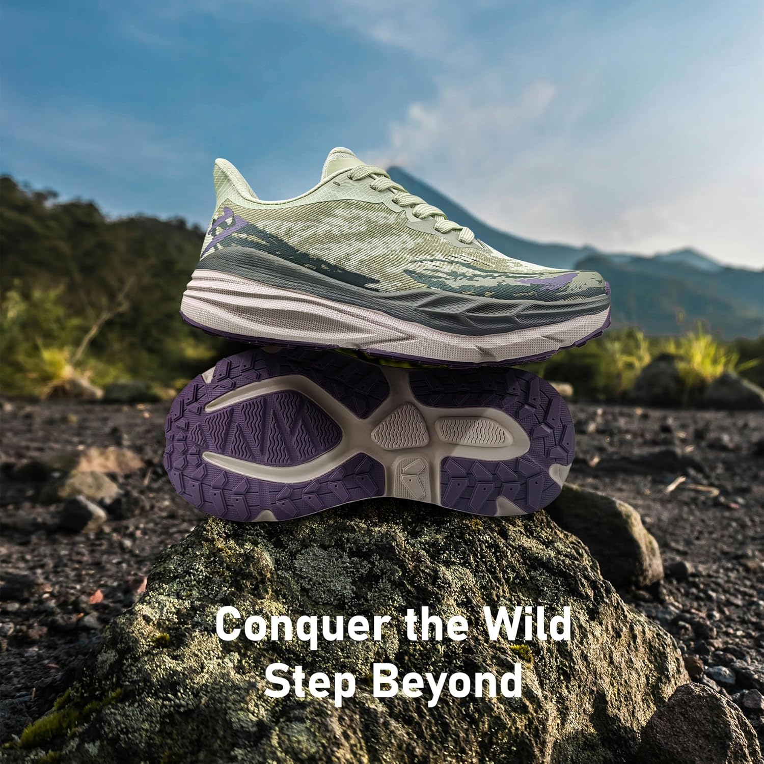 Women's Hiking Shoes Lightweight Breathable Mesh Walking Sneakers Lace up High-Traction Grip Trail Running Shoes
