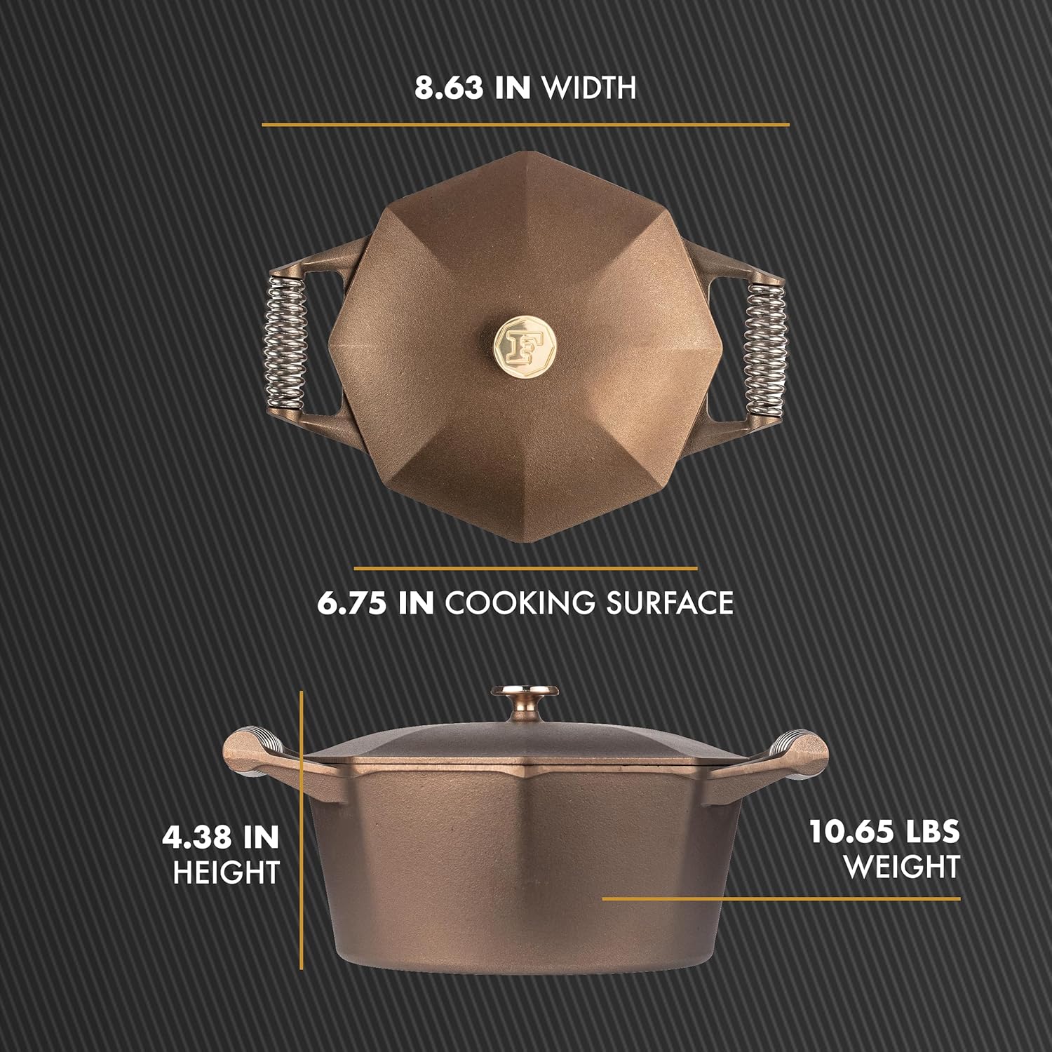 FINEX Dutch Ovens, Cast Iron, Octagonal