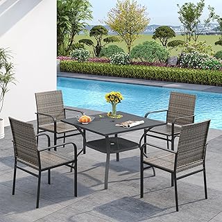 Outdoor Wicker Dining Set For 4 Picks collage image 3