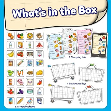 Orchard Toys Shopping List Memory Game - Matching and Memory Games for 3 Year Olds and Up - Kids Educational Toys and Learning Games - Children and Toddler Board Games Ages 3 to 7-2 to 4 Players