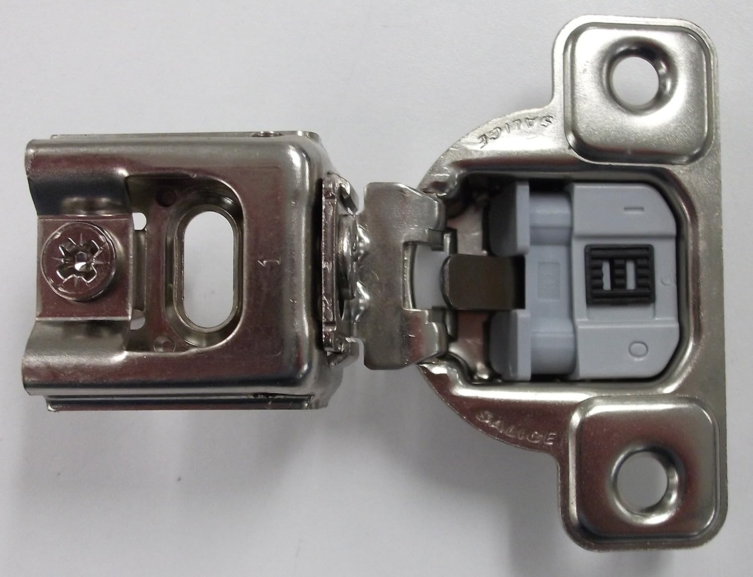 Salice Compact Soft Close Hinge 1 Overlay Pack of 10 Hinges with Screws and Bumpers CUP32D9